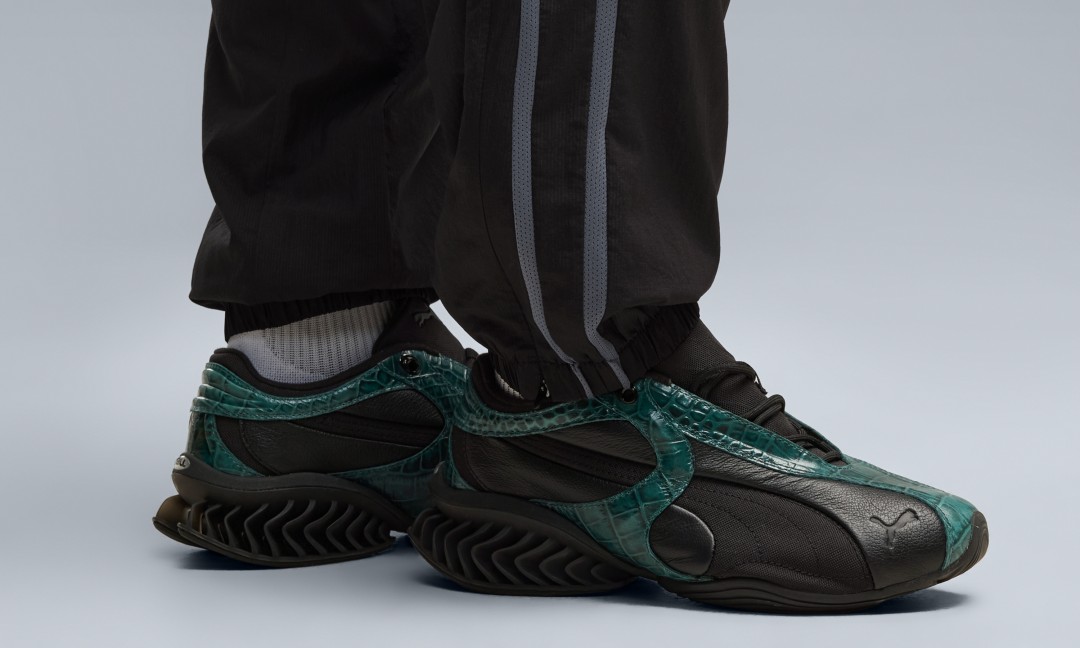 【2026年 10/1 発売】PUMA CELL GEO 1 REPTILIAN “Dark Green/Puma Black” (プーマ セル ジオ レプティリアン) [407007-02]