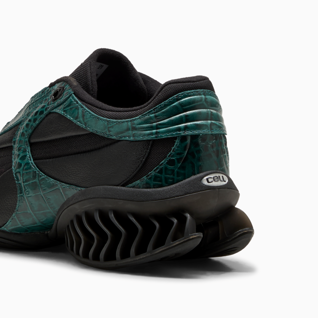 【2026年 10/1 発売】PUMA CELL GEO 1 REPTILIAN “Dark Green/Puma Black” (プーマ セル ジオ レプティリアン) [407007-02]