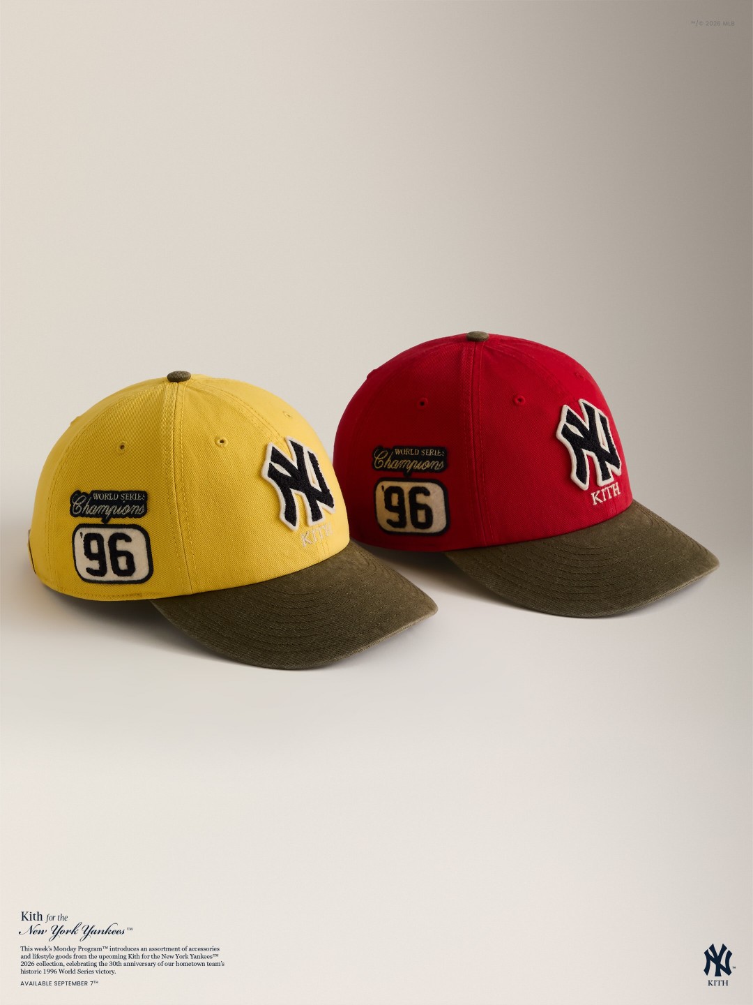 【Kith for New York Yankees COLLECTION】MONDAY PROGRAMが2026年 9/7 発売 (キス New York Yankees コレクション)