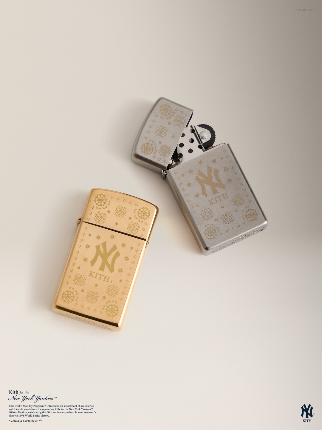 【Kith for New York Yankees COLLECTION】MONDAY PROGRAMが2026年 9/7 発売 (キス New York Yankees コレクション)