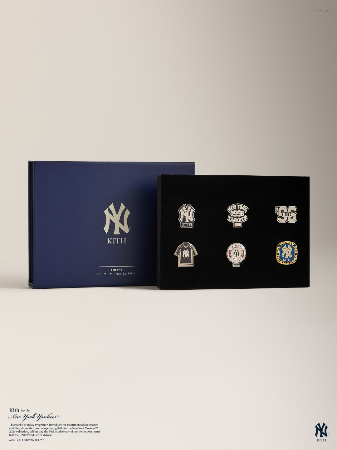 【Kith for New York Yankees COLLECTION】MONDAY PROGRAMが2026年 9/7 発売 (キス New York Yankees コレクション)