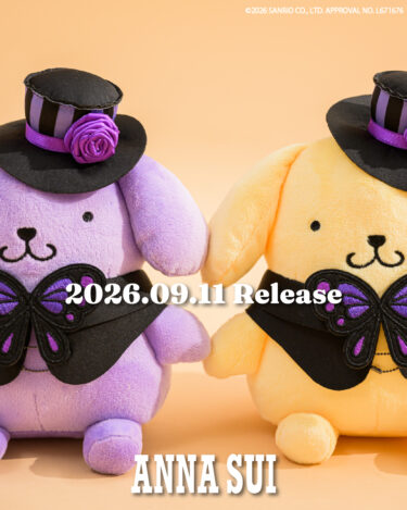 ポムポムプリン × ANNA SUI 初コラボレーションアイテムが2026年 9/11 & 9/16 発売 (アナスイ サンリオ)