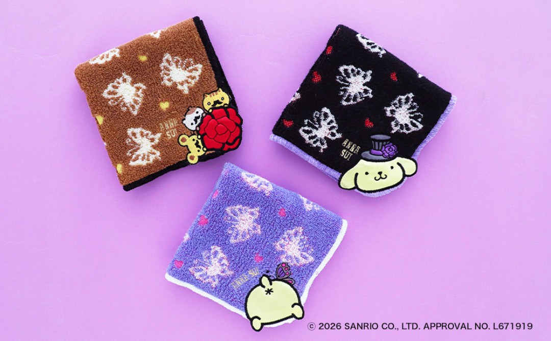 ポムポムプリン × ANNA SUI 初コラボレーションアイテムが2026年 9/11 & 9/16 発売 (アナスイ サンリオ)