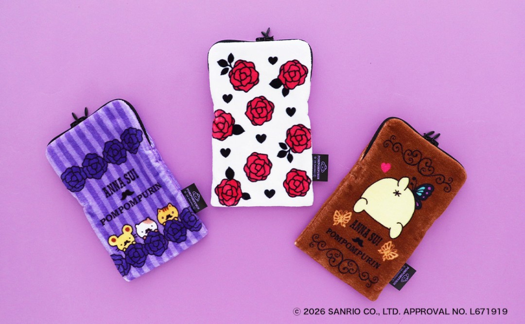 ポムポムプリン × ANNA SUI 初コラボレーションアイテムが2026年 9/11 & 9/16 発売 (アナスイ サンリオ)