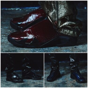 【2027年 2/26 発売予定】Mowalola x NIKE AIR JORDAN 14 MULE “Patent Croc Pack” (モワローラ ナイキ エア ジョーダン ミュール “パテントクロコパック”) [IX0136-001/IX0136-400/IX0136-600]