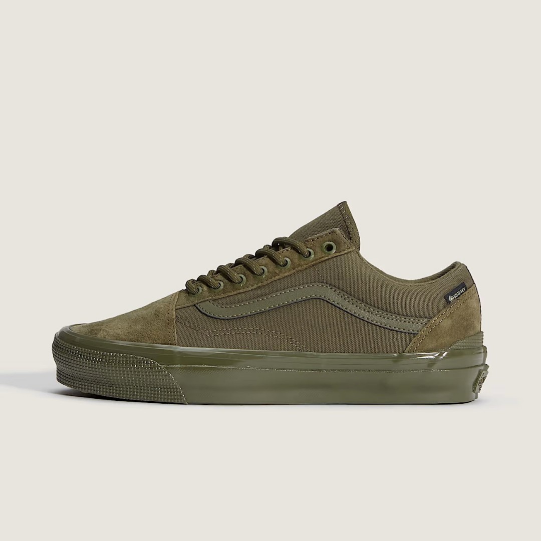 【2026年 10/1 発売】VANS PREMIUM OLD SKOOL GORE-TEX “Black/Mossy Olive” (バンズ プレミアム オールドスクール ゴアテックス GTX) [VN000Z3DBLA/VN000Z3DFR1]