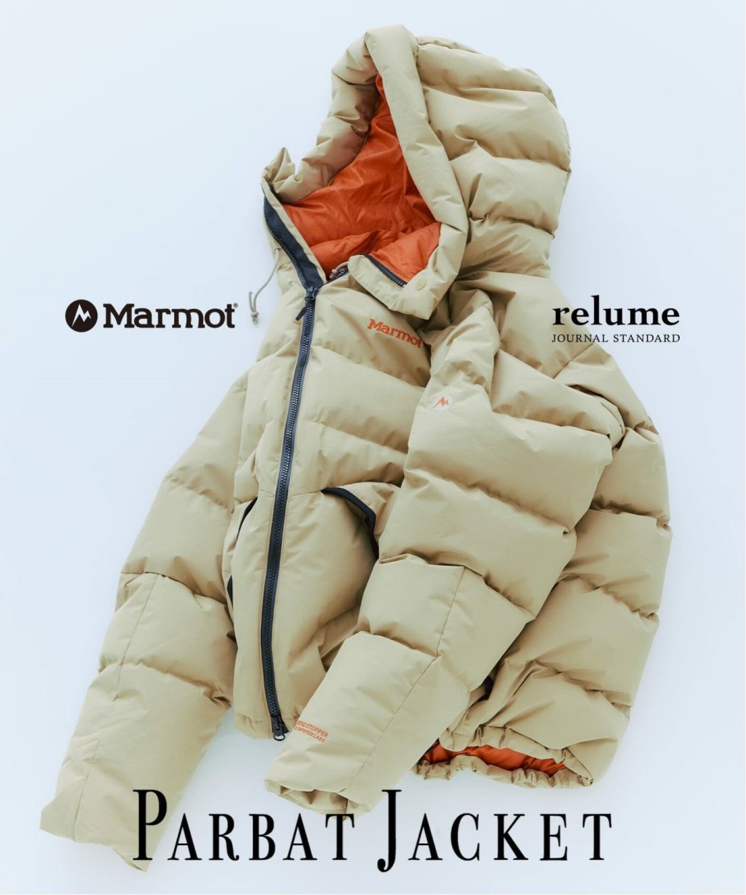 JOURNAL STANDARD relume × Marmot 2026 FW 別注 “パルバットパーカー & インサレーション ベスト”が10月下旬/11月中旬 発売 (ジャーナルスタンダード マーモット)