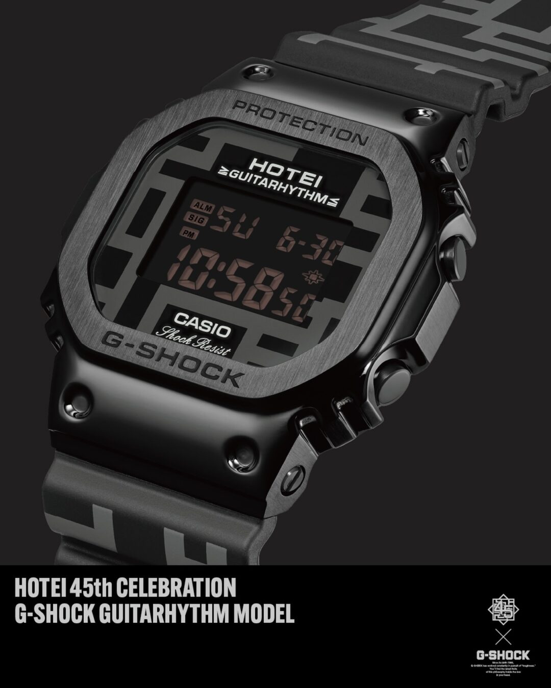 G-SHOCK × 布袋寅泰 コラボ第4弾モデル「HOTEI 45th CELEBRATION GUITARHYTHM MODEL」が2026年 秋 先行予約販売 (ジーショック Gショック)