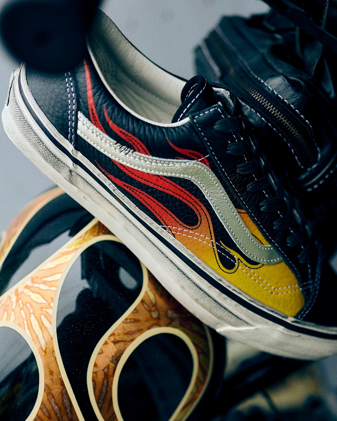 【2026年 10/4 発売】VANS PREMIUM OLD SKOOL 36 FLAME “BLACK/MARSHMALLOW” (バンズ プレミアム オールドスクール フレイム “ブラック/マシュマロ”) [VN000D9RCJK/VN000D9RCCZ]