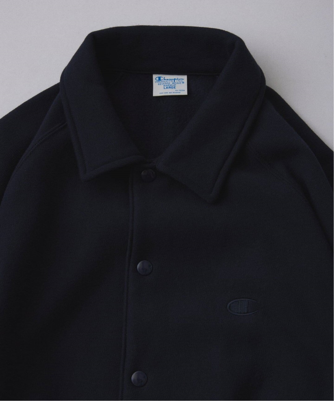 Champion × JOURNAL STANDARD relume 2026 FW 別注 “リバースウィーブ エルボーパッチ コーチジャケット”が10月中旬 発売 (チャンピオン ジャーナルスタンダード)