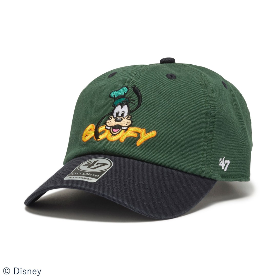 「’47 / フォーティーセブン」2026年ディズニーデザインコレクション「ミッキーマウス、ミニーマウス、グーフィー」のキャップが9月発売 (Disney)