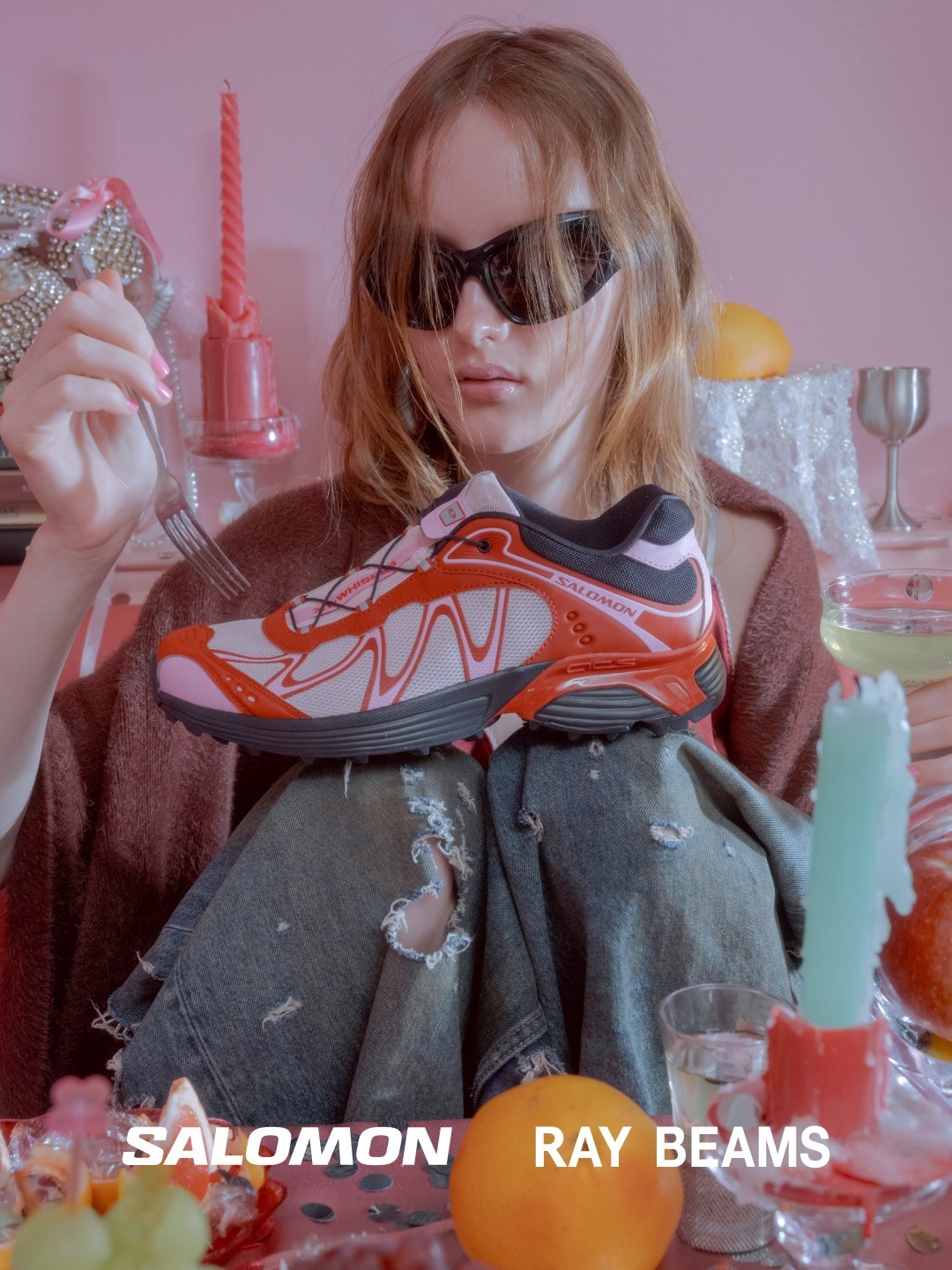 “チェリーケーキ”をイメージした Salomon for Ray BEAMS XT-WHISPER “CHERRY CAKE PARTY”が2026年 10/2 & 10/3 発売 (サロモン レイビームス)