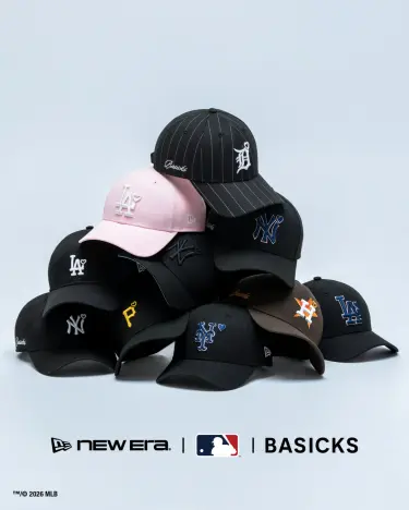 New Era 過去最大のバリエーションを展開する「BASICKS」との最新コラボコレクションが2026年 9/20 発売 (ニューエラ ベイシックス)