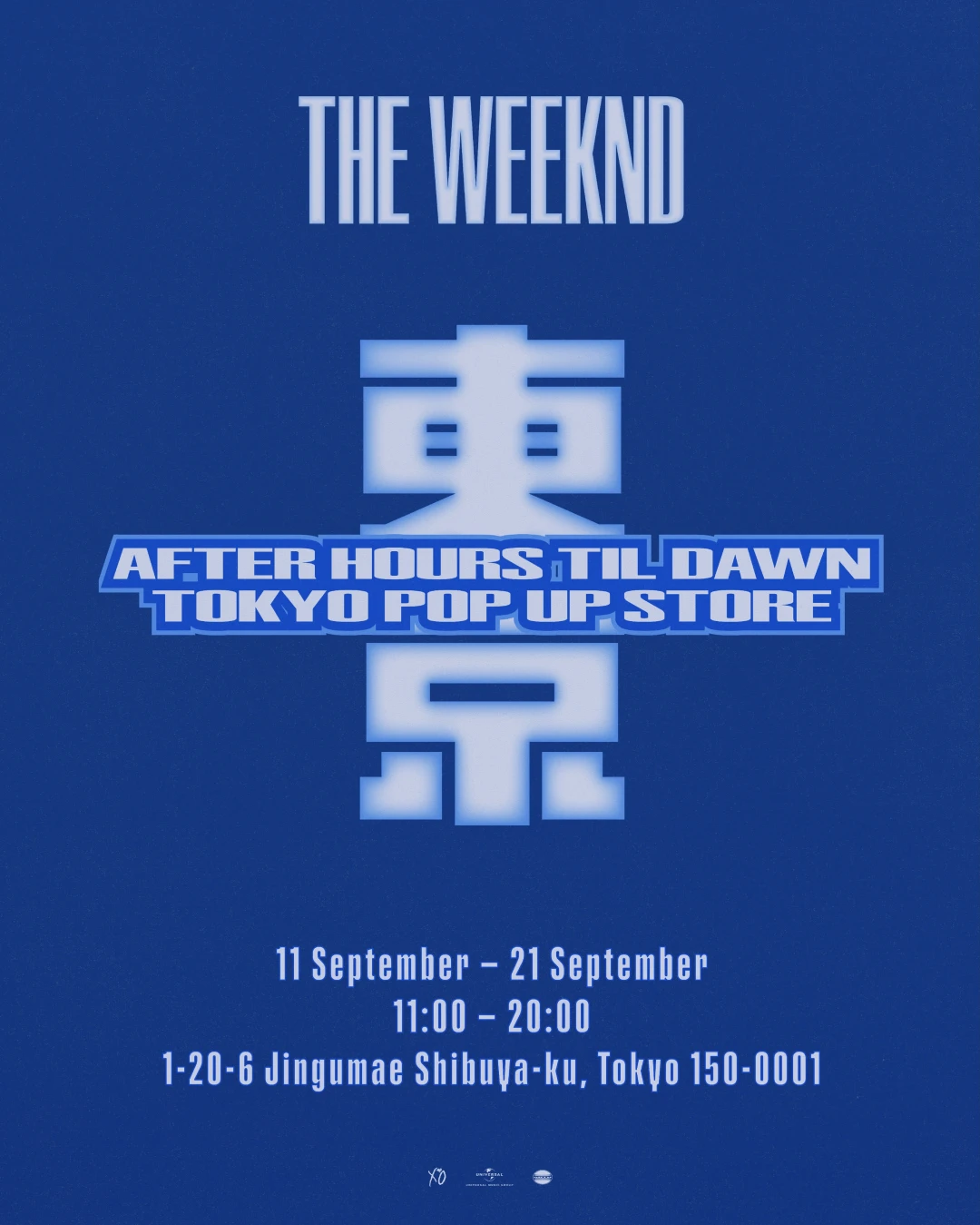The Weeknd率いる「XO」の東京ポップアップ「After Hours Til Dawn Tokyo Pop Up Store」が2026年 9/11 から開催 (ザ・ウィークエンド)