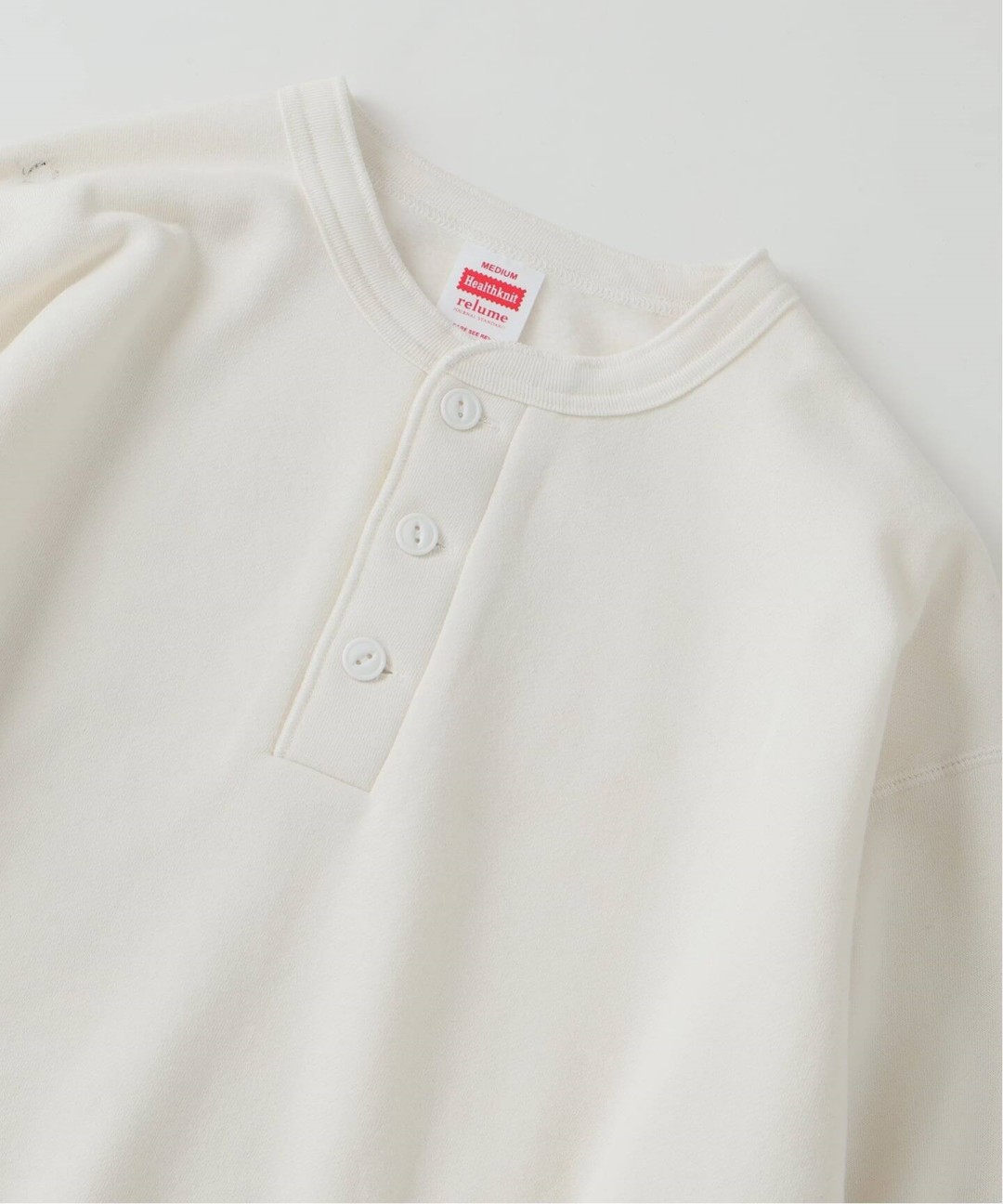 JOURNAL STANDARD relume × Healthknit 2026 FW 別注 “ヴィンテージ ヘンリーネック スウェット”が11月中旬 発売 (ジャーナルスタンダード ヘルスニット)