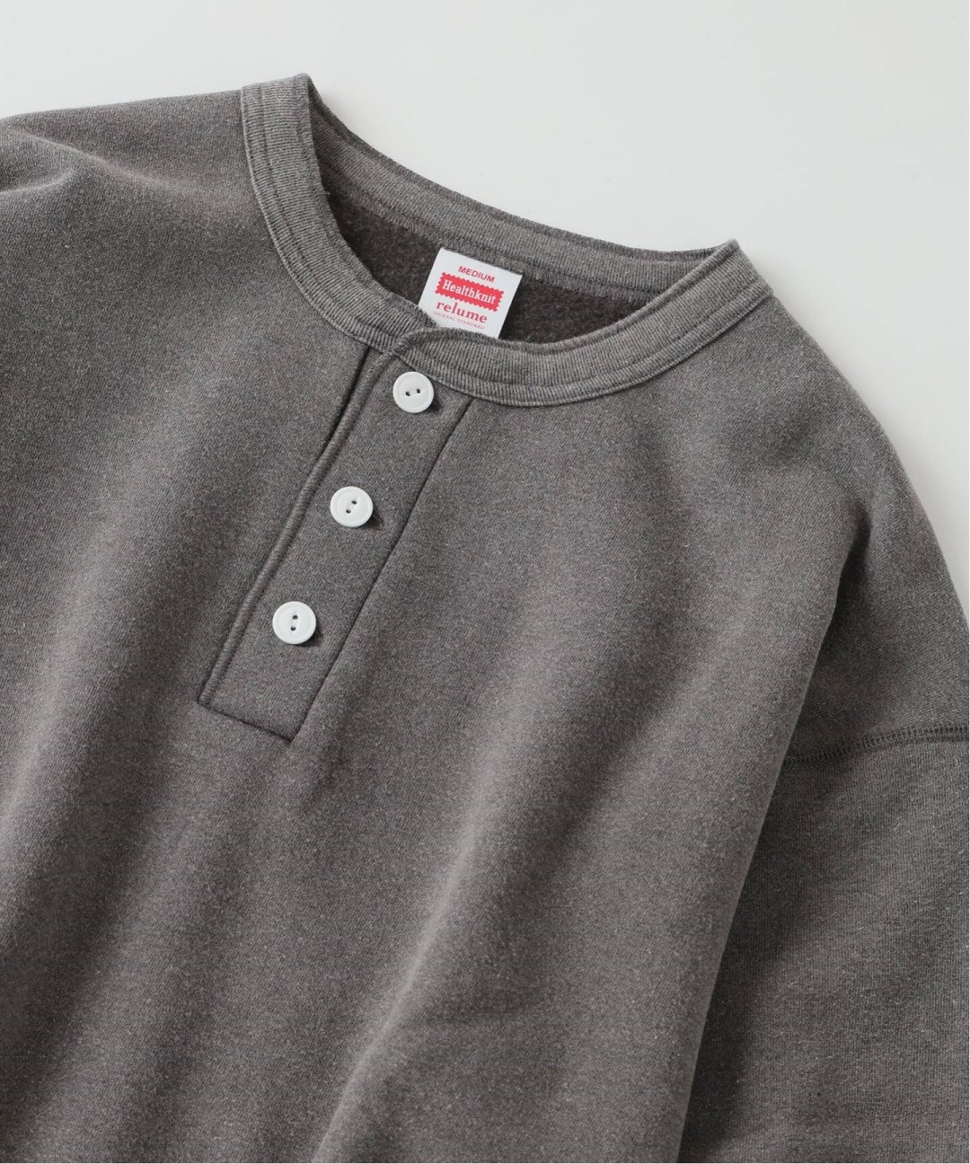JOURNAL STANDARD relume × Healthknit 2026 FW 別注 “ヴィンテージ ヘンリーネック スウェット”が11月中旬 発売 (ジャーナルスタンダード ヘルスニット)
