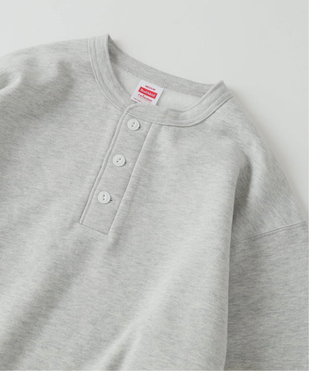 JOURNAL STANDARD relume × Healthknit 2026 FW 別注 “ヴィンテージ ヘンリーネック スウェット”が11月中旬 発売 (ジャーナルスタンダード ヘルスニット)