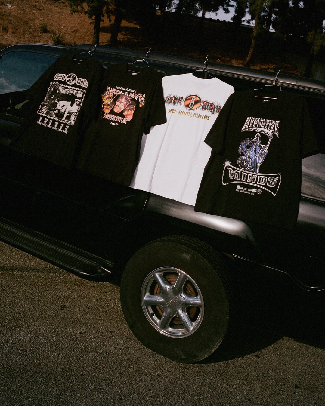 HUF × THREE 6 MAFIA 2026 FW コラボが10/9 発売 (ハフ スリー・シックス・マフィア)