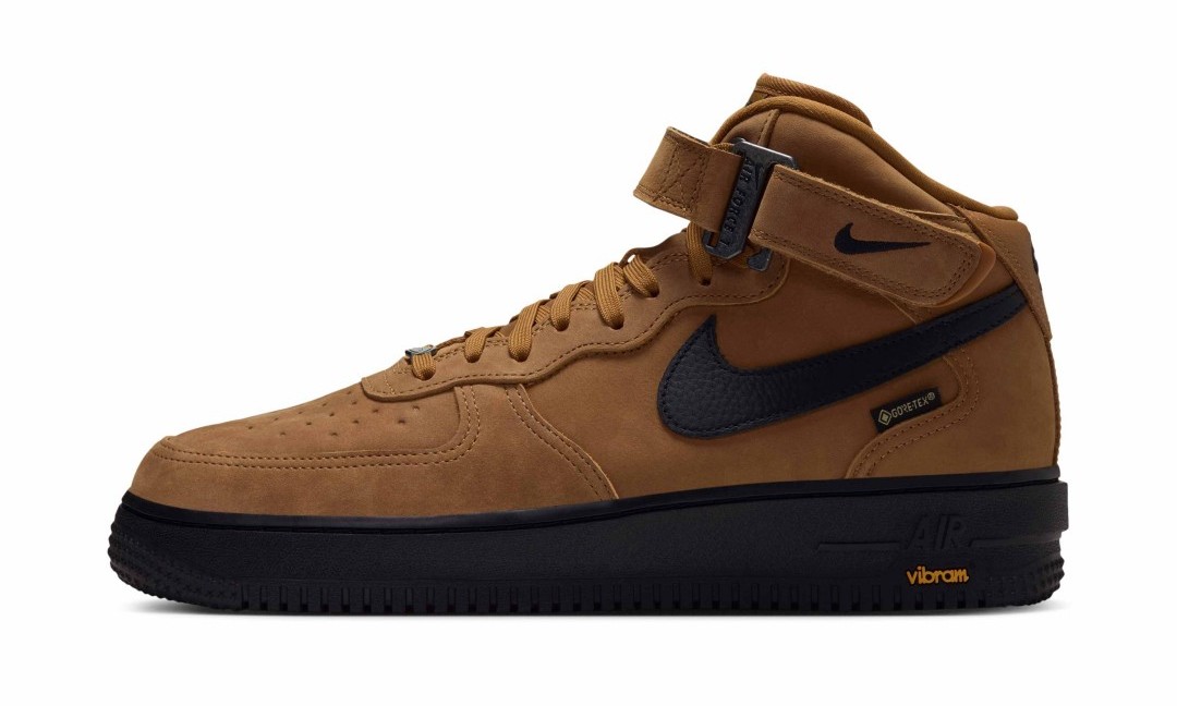 【海外発売】Vibram x NIKE AIR FORCE 1 07 MID “GORE-TEX/Wheat” (ヴィブラム ナイキ エア フォース ミッド “ゴアテックス/ウィート”) [IO1875-700]