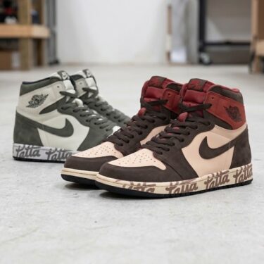 【2027年 秋 発売予定】PATTA × NIKE AIR JORDAN 1 HIGH OG SP “Dark Turf/Dark Team Red” (パタ ナイキ エア ジョーダン ハイ “ダークターフ/ダークチームレッド”) [JF3636-300/JF3636-600]