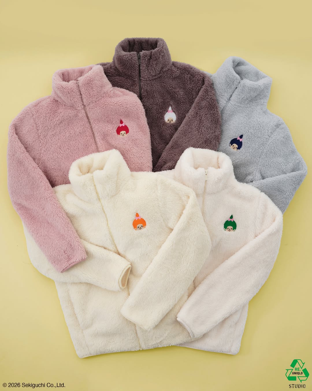 RE.UNIQLO STUDIOでモンチッチの刺繍サービスが2026年 10/23 より開始 (ユニクロ Monchhichi)