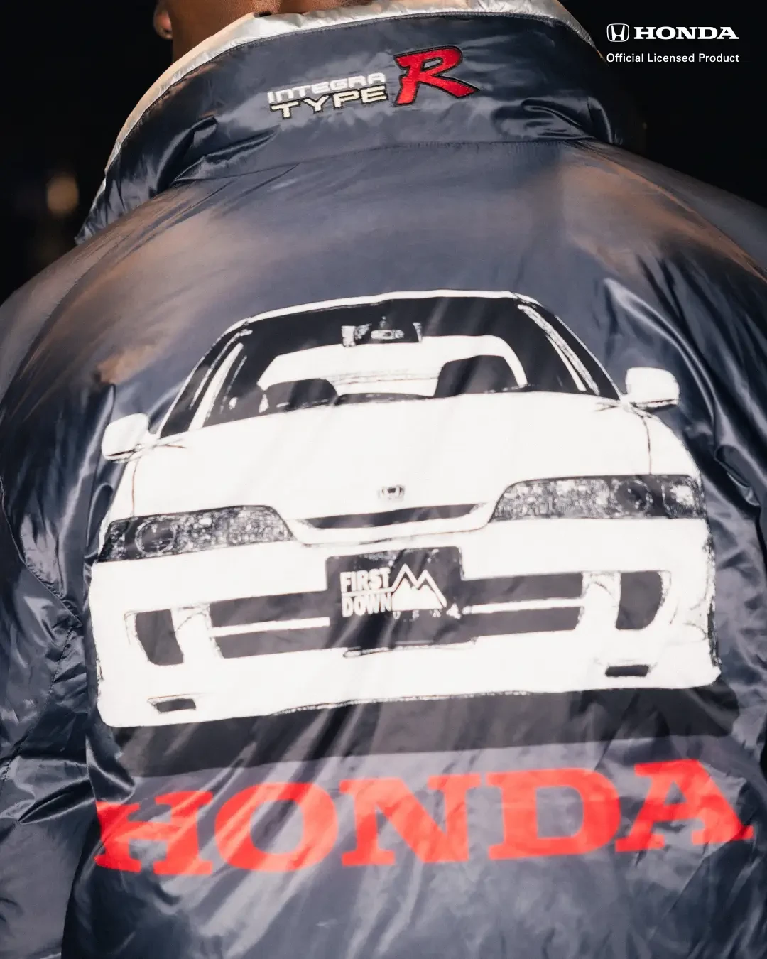 FIRST DOWN USA × Honda 名車「INTEGRA TYPE R」とのコラボレーションアイテムが発売 (ファーストダウン ホンダ インテグラ)