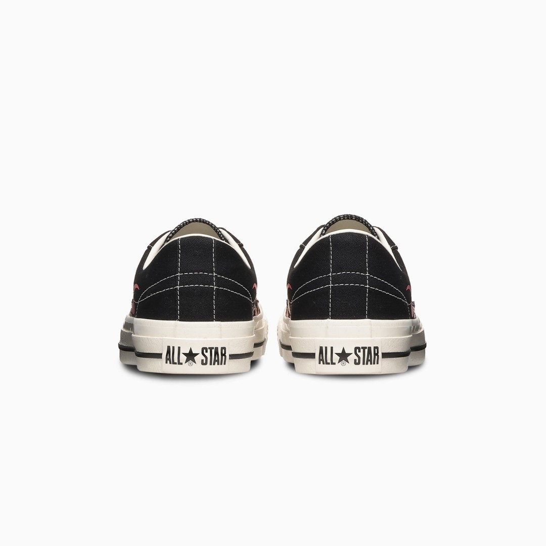 【2026年 10/13 発売】CONVERSE ONE STAR AGED CANVAS IGNT “Black/Red Flame” (コンバース ワンスター エイジド キャンバス “ブラック/レッドフレイム”) [33703370]