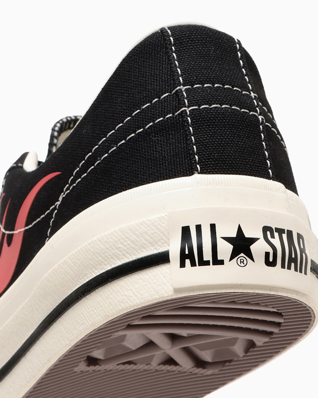 【2026年 10/13 発売】CONVERSE ONE STAR AGED CANVAS IGNT “Black/Red Flame” (コンバース ワンスター エイジド キャンバス “ブラック/レッドフレイム”) [33703370]
