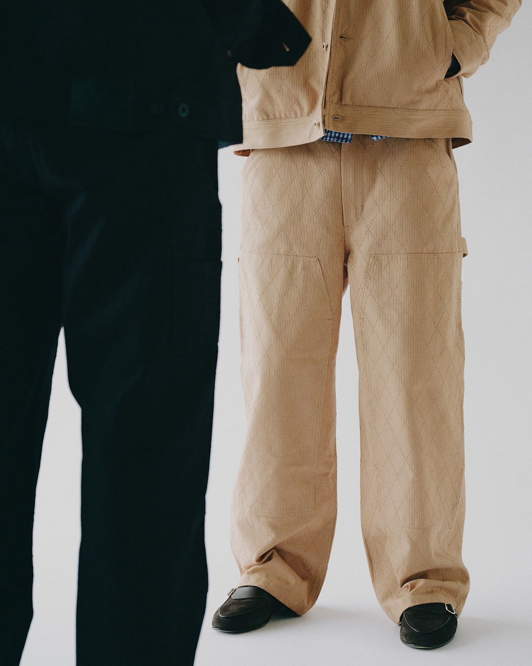 BEAMS × UNIVERSAL OVERALL 別注 日本の伝統美「刺し子織り」で表現した特別なダイヤ柄コレクションが2026年 10/9 発売 (ビームス ユニバーサルオーバーオール)