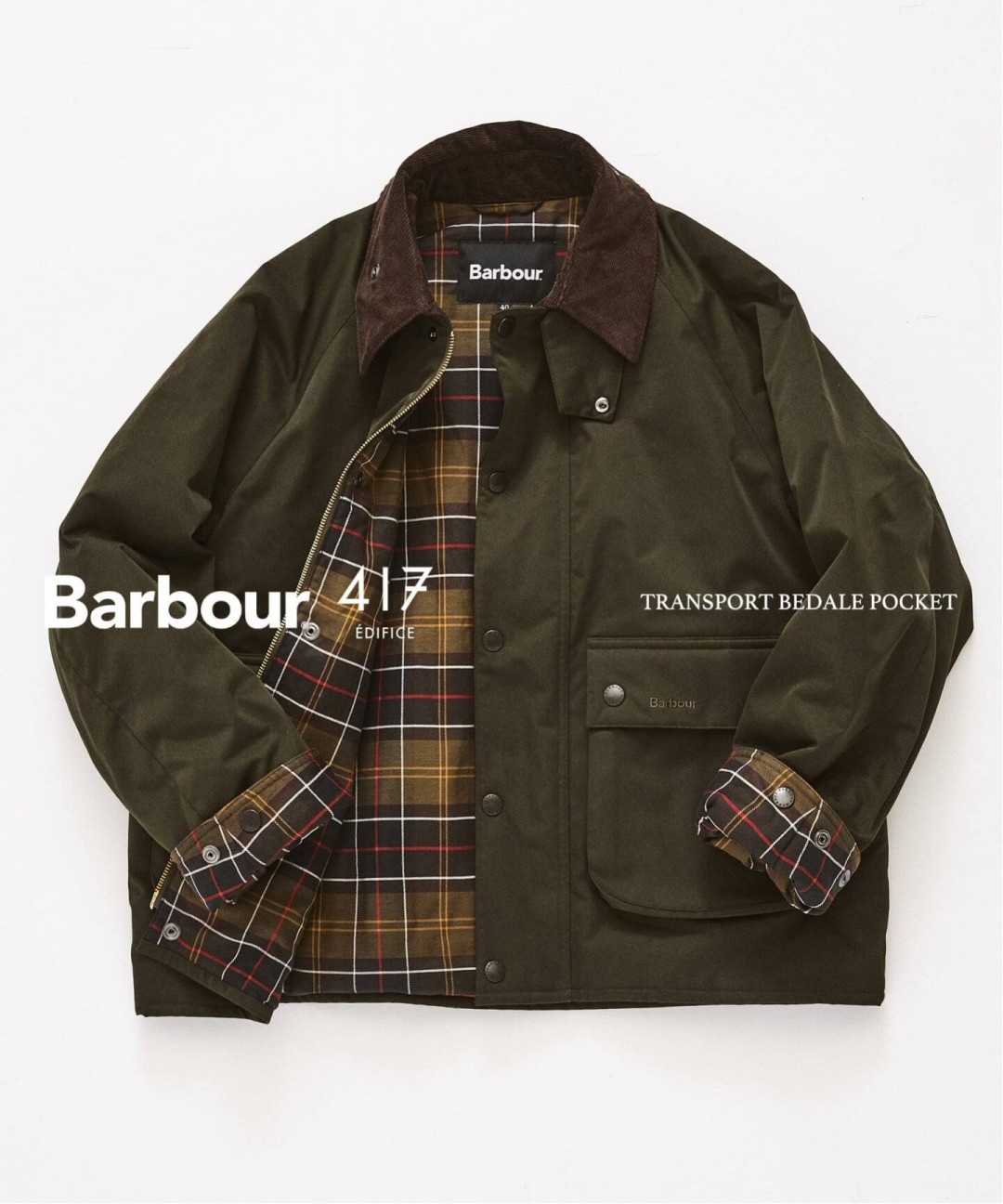 Barbour × 417 EDIFICE 2026 FW 別注 “TRANSPORT BEDALE POCKET”が11月下旬 発売 (バブアー エディフィス)
