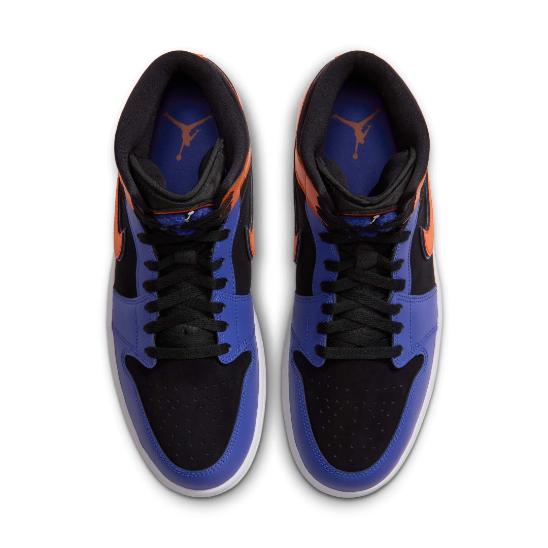 【2026年 11/2 発売予定】NIKE AIR JORDAN 1 MID SE “Knicks/Racer Blue/Safety Orange” (ナイキ エア ジョーダン ミッド “ニックス/ブルー/オレンジ”) [IX8481-406]