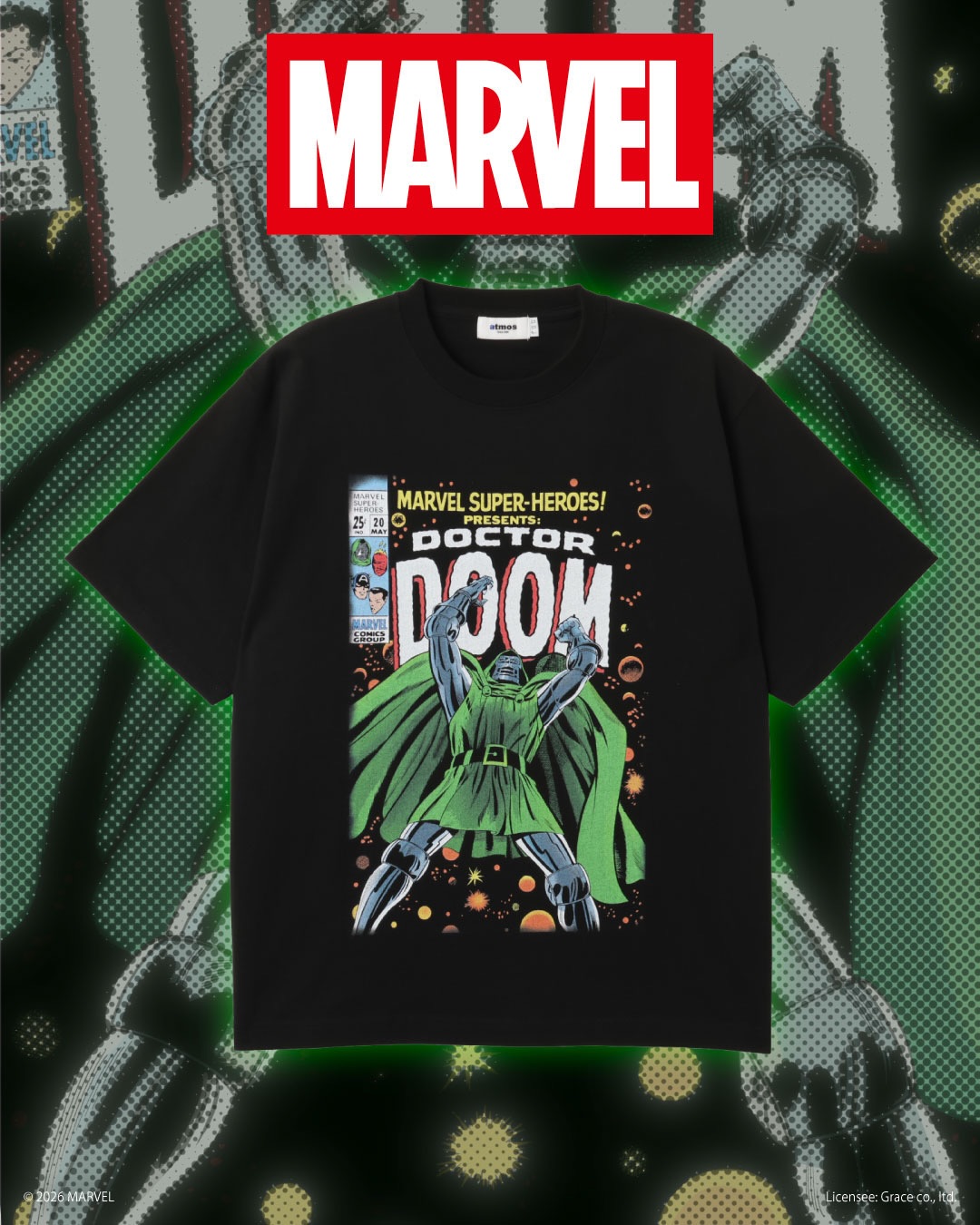 【2026年 10/31 発売】atmoscon × Avengers: Doomsday TEE (アベンジャーズ ドゥームズデイ アトモスコン)
