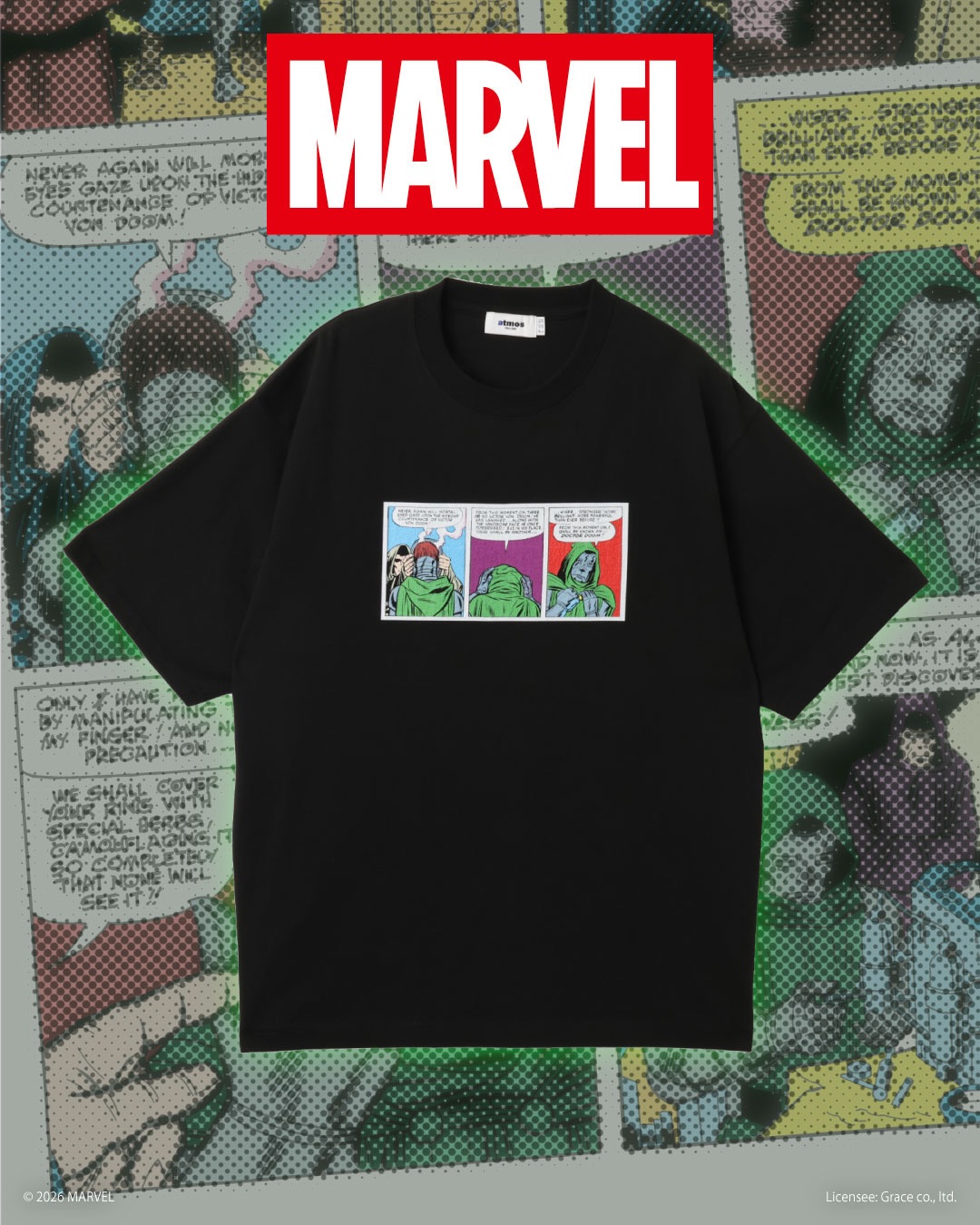 【2026年 10/31 発売】atmoscon × Avengers: Doomsday TEE (アベンジャーズ ドゥームズデイ アトモスコン)