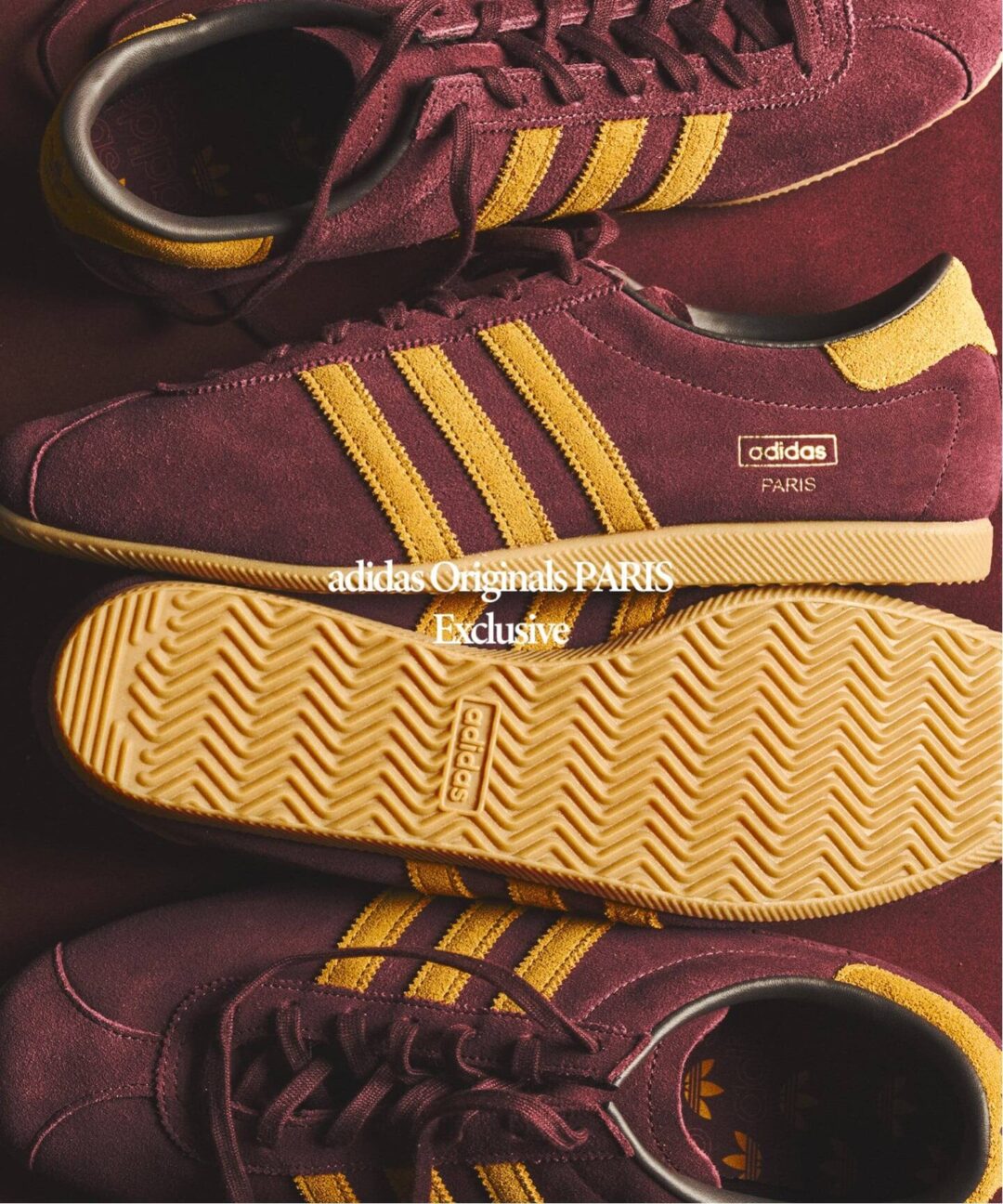 【2026年 10月中旬 発売】国内 417 EDIFICE 限定 adidas Originals PARIS “Burgundy” (エディフィス アディダス オリジナルス パリ “バーガンディ”)