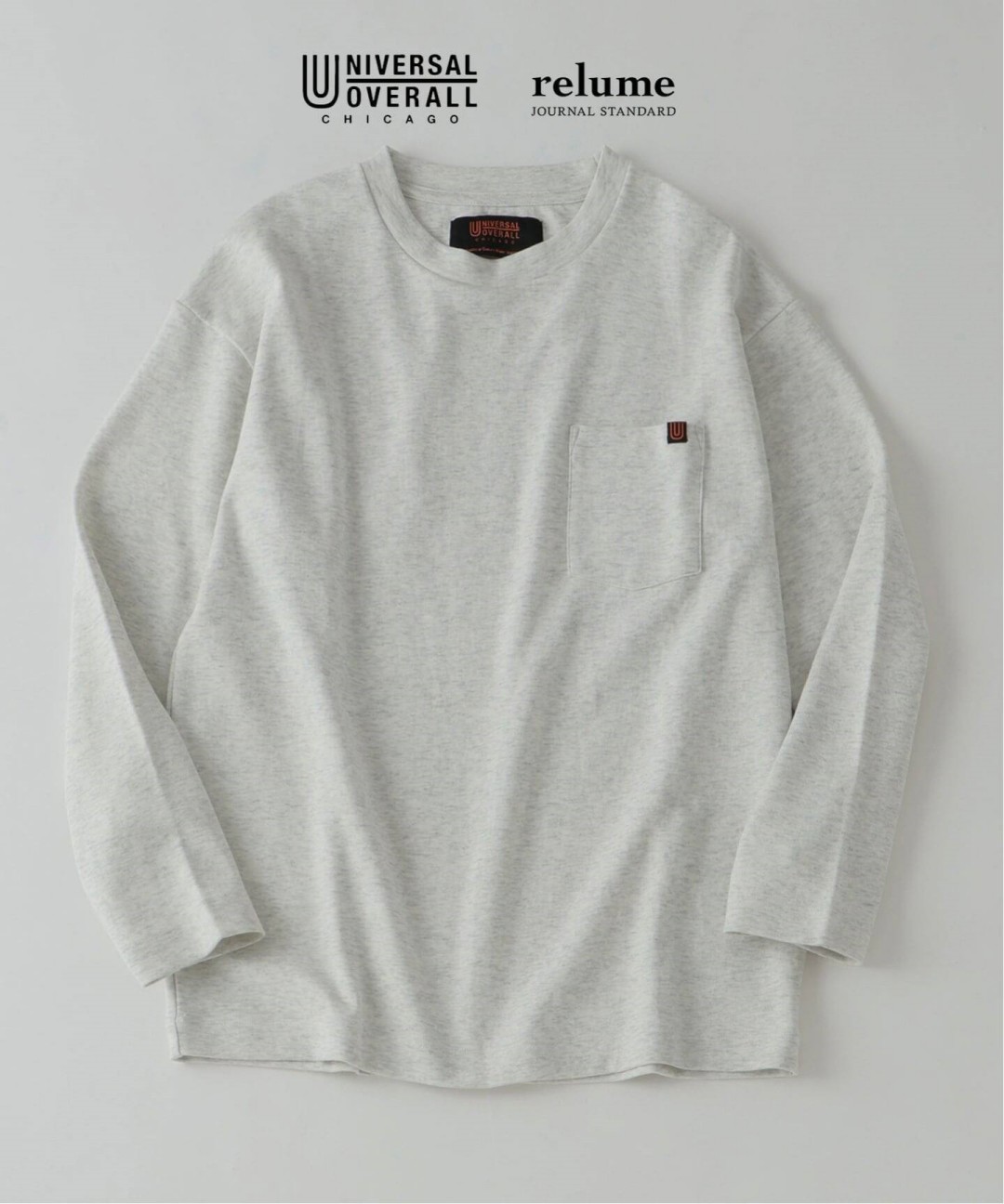 JOURNAL STANDARD relume × UNIVERSAL OVERALL 2026 FW 別注 “ヘビーウェイト ポンチ クルーネックロンTee”が11月中旬 発売 (ジャーナルスタンダード ユニバーサルオーバーオール)