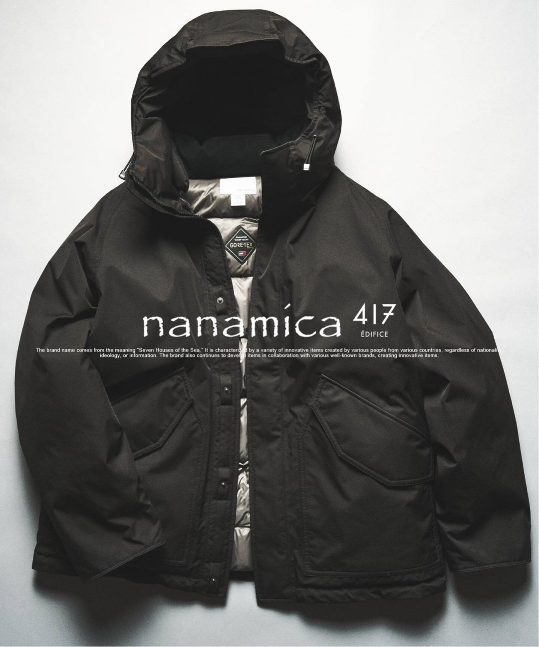 417 EDIFICE × nanamica 2026 FW 別注 “2L GORE-TEX Down Coat”が11月上旬 発売 (エディフィス ナナミカ ゴアテックス)