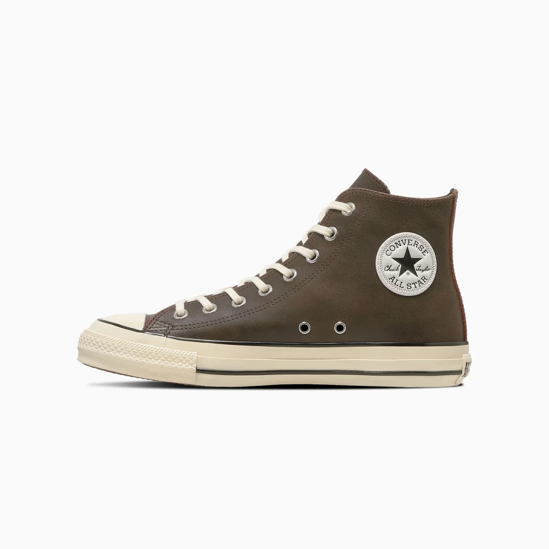 【2026年 10/16 発売】クラックドレザーを使用した CONVERSE ALL STAR AGED CRACKED LEATHER HI “Burnt Brown” (コンバース オールスター エイジド クラックドレザー “バーントブラウン”) [31319290]