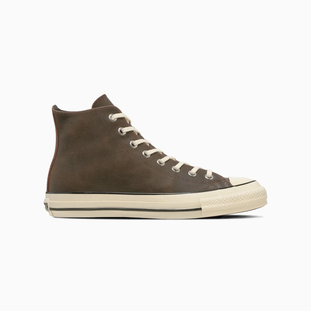 【2026年 10/16 発売】クラックドレザーを使用した CONVERSE ALL STAR AGED CRACKED LEATHER HI “Burnt Brown” (コンバース オールスター エイジド クラックドレザー “バーントブラウン”) [31319290]