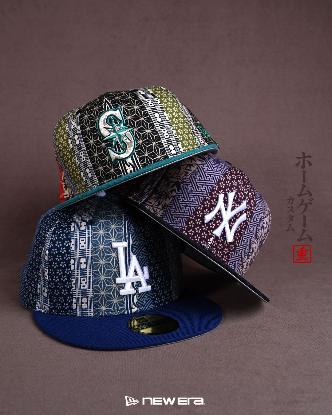 日本に古くから伝わる文様や植物をモチーフにしたHOMEGAME CUSTOM NEW ERA 59FIFTY “Kasane Pack”が2026年 10/10 発売 (ホームゲーム カスタム ニューエラ)