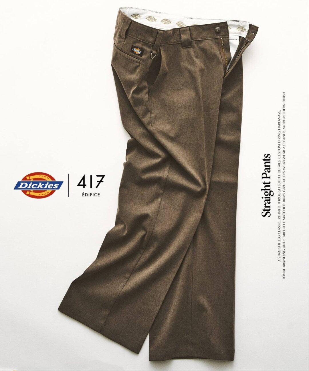 417 EDIFICE × Dickies 2026 FW 別注 “ストレート パンツ”が10月下旬 発売 (エディフィス ディッキーズ)