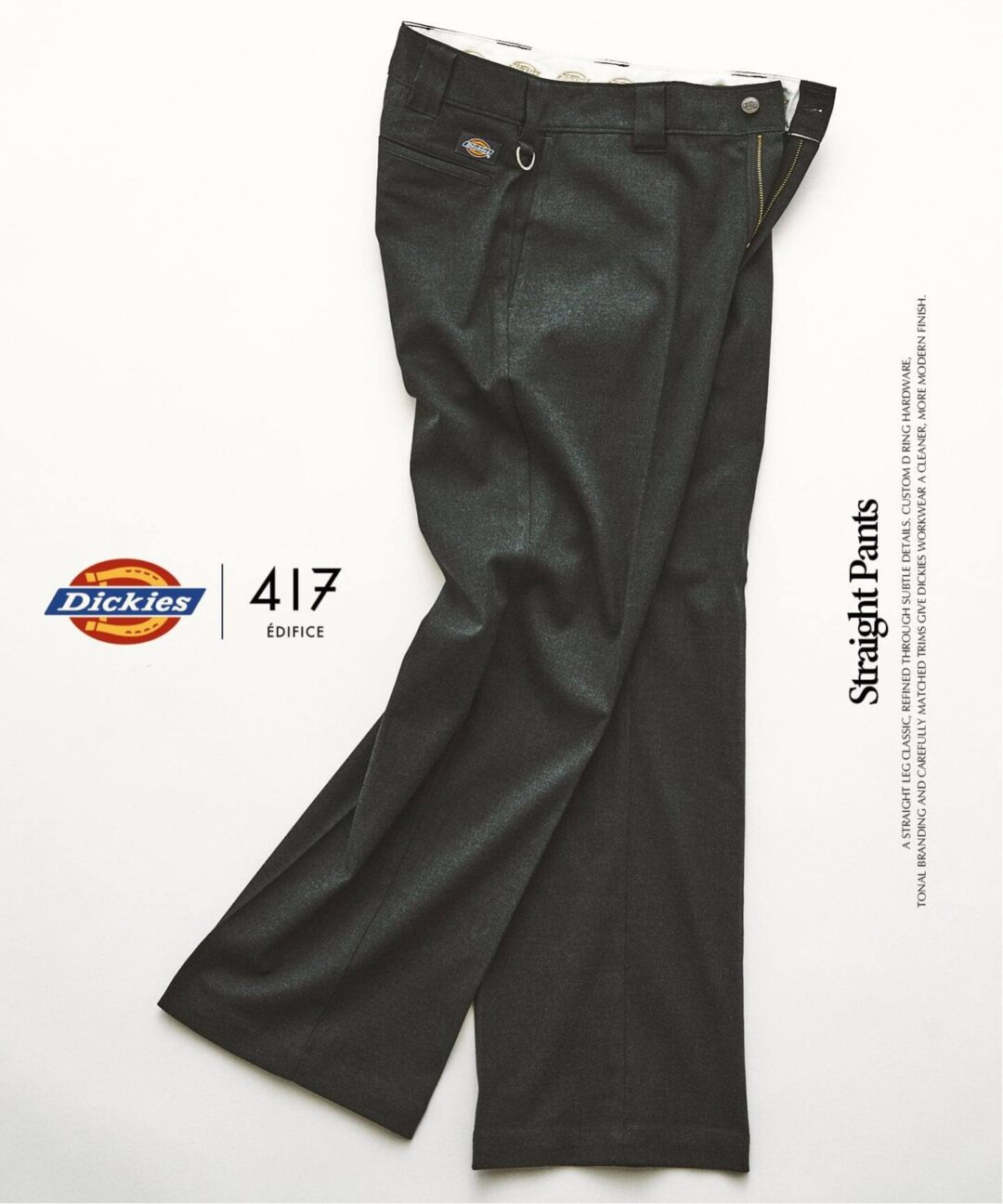 417 EDIFICE × Dickies 2026 FW 別注 “ストレート パンツ”が10月下旬 発売 (エディフィス ディッキーズ)