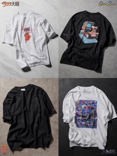 セガの名作ゲーム4タイトル「ガーディアンヒーローズ」「サクラ大戦」「NiGHTS」「アウトラン」をフィーチャーした新作Tシャツコレクションが発売 (SEGA)