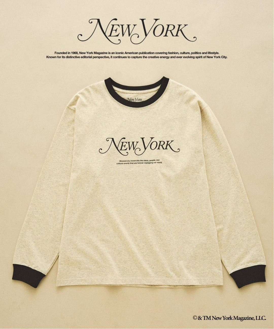 417 EDIFICE × NY MAGAZINE 2026 FW 別注 “ロングスリーブ Tシャツ & キャップ”が発売 (エディフィス ニューヨーク・マガジン)