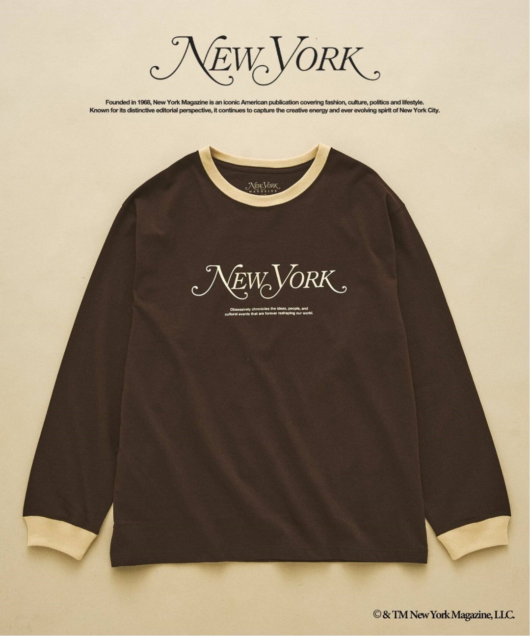417 EDIFICE × NY MAGAZINE 2026 FW 別注 “ロングスリーブ Tシャツ & キャップ”が発売 (エディフィス ニューヨーク・マガジン)