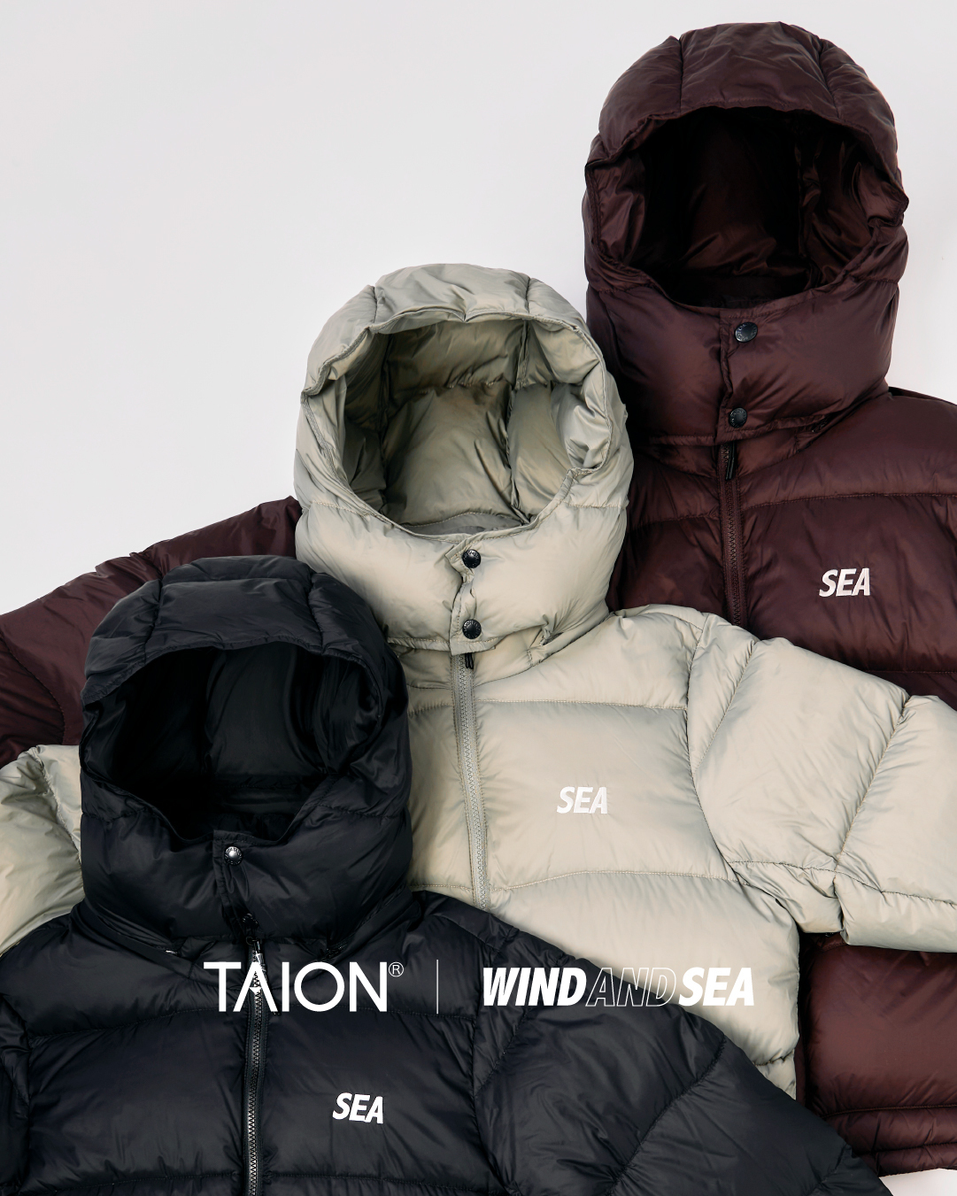 WIND AND SEA × TAION 2026 FW コラボダウンアイテムが11月上旬 発売 (ウィンダンシー タイオン)