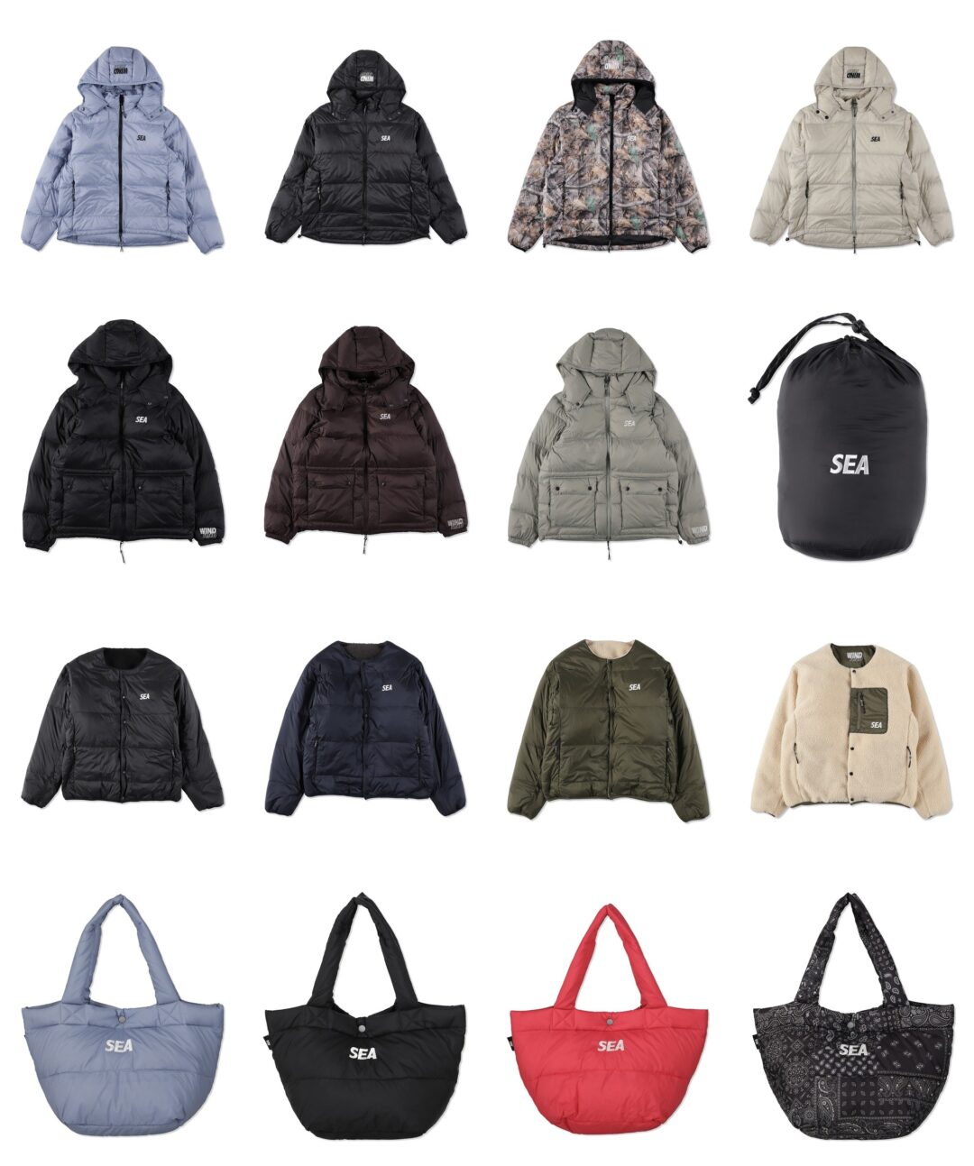 WIND AND SEA × TAION 2026 FW コラボダウンアイテムが11月上旬 発売 (ウィンダンシー タイオン)