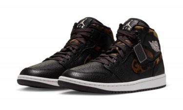 【2026年 10/17 発売】NIKE W AIR JORDAN 1 MID SE “Leopard/Black/Velvet Brown” (ナイキ エア ジョーダン ミッド “レオパード/ブラック/ベルベットブラウン”) [IQ5161-001]
