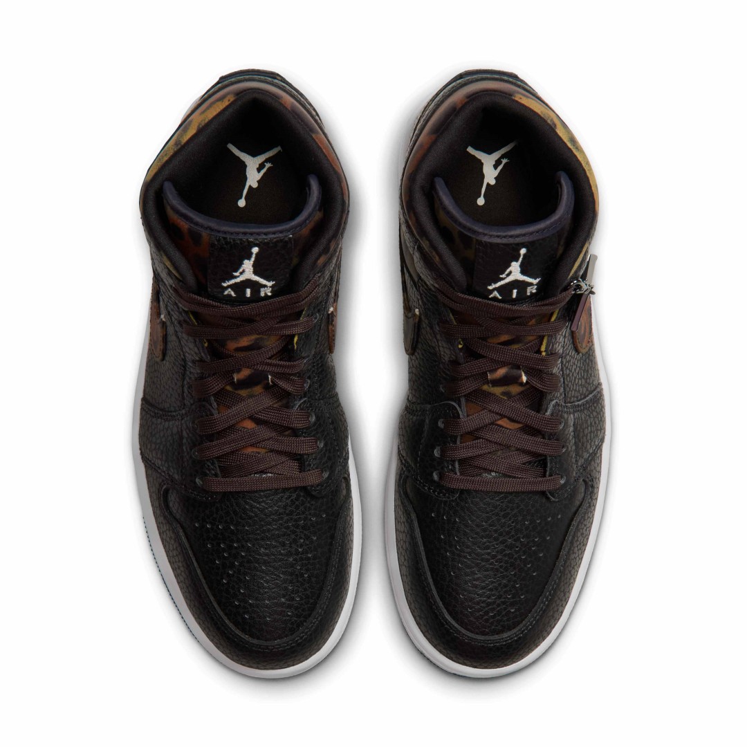 【2026年 10/17 発売】NIKE W AIR JORDAN 1 MID SE “Leopard/Black/Velvet Brown” (ナイキ エア ジョーダン ミッド “レオパード/ブラック/ベルベットブラウン”) [IQ5161-001]