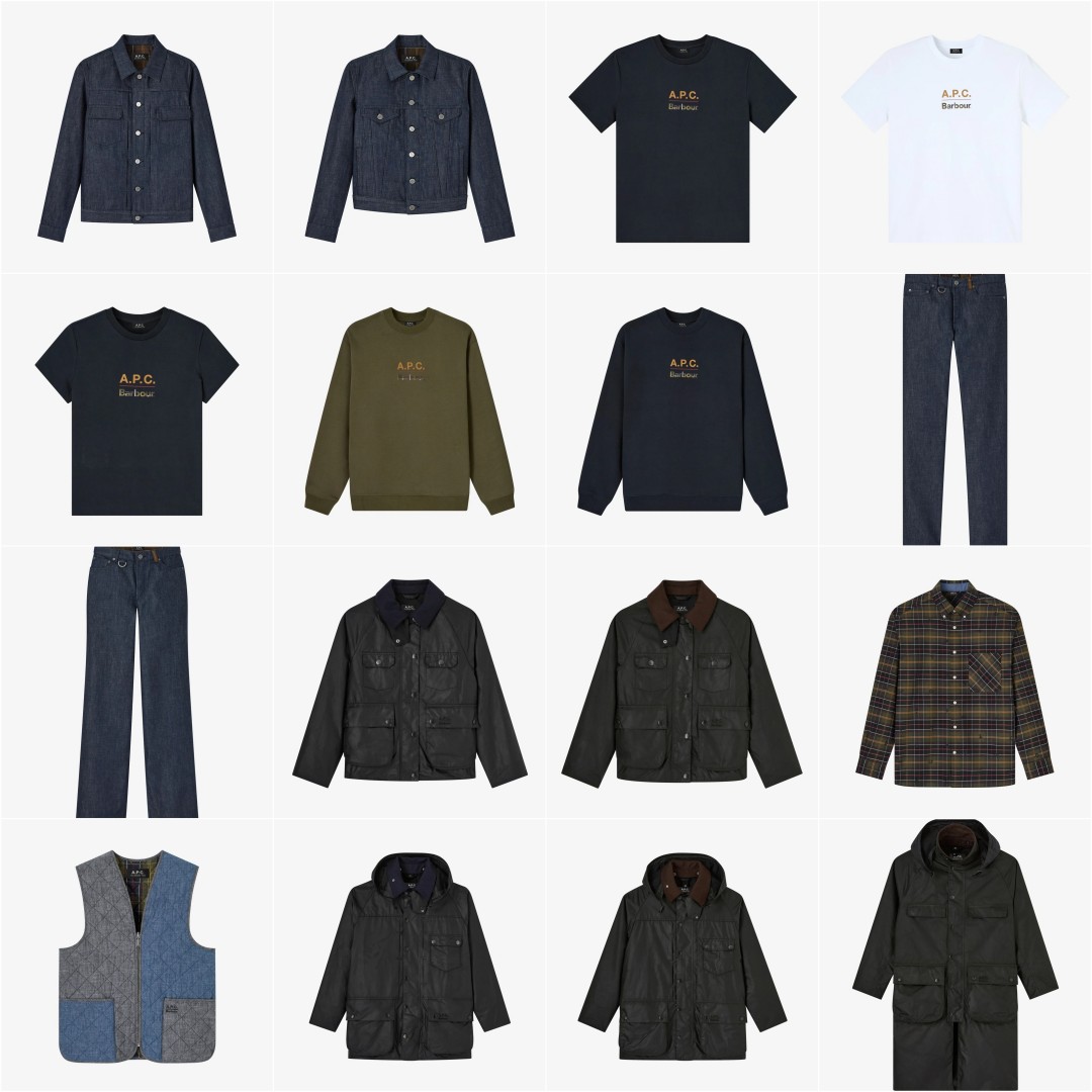 A.P.C. × Barbour 2026 FW カプセルコレクションが10/16 発売 (アー・ペー・セー バブアー)