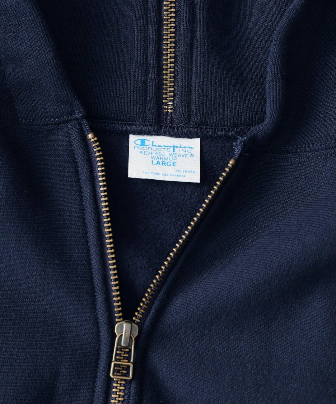 Champion × JOURNAL STANDARD relume 2026 FW 別注 “RW エルボーパッチ ジップパーカー”が11月下旬 発売 (チャンピオン ジャーナルスタンダード)